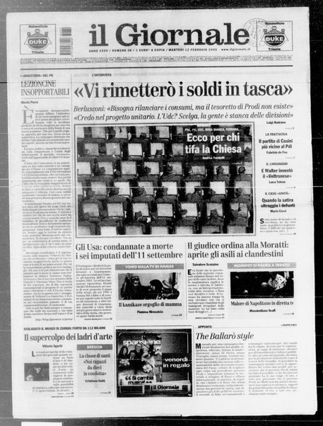 Il giornale : quotidiano del mattino